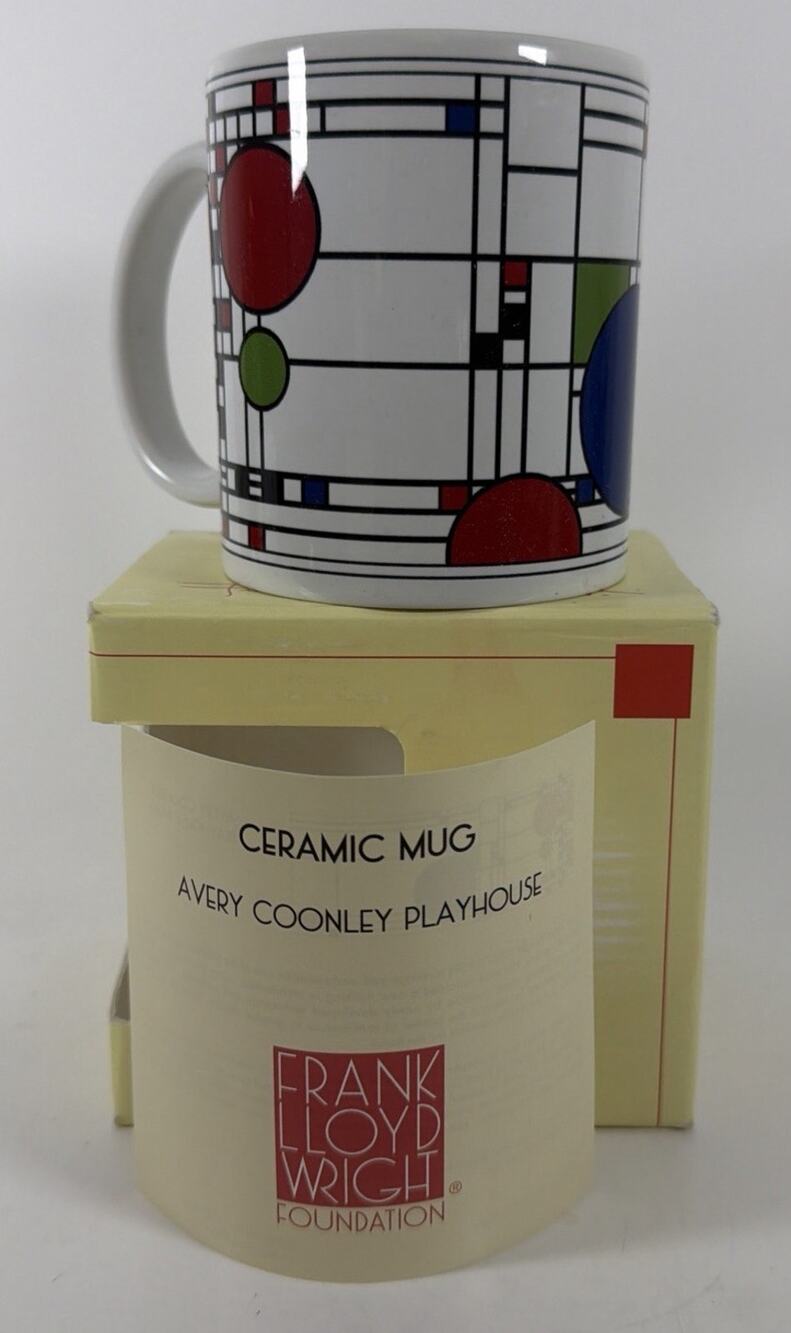 Frank Lloyd Wright Collection Coffee Mug Avery Coonley Playhouse Window Design
